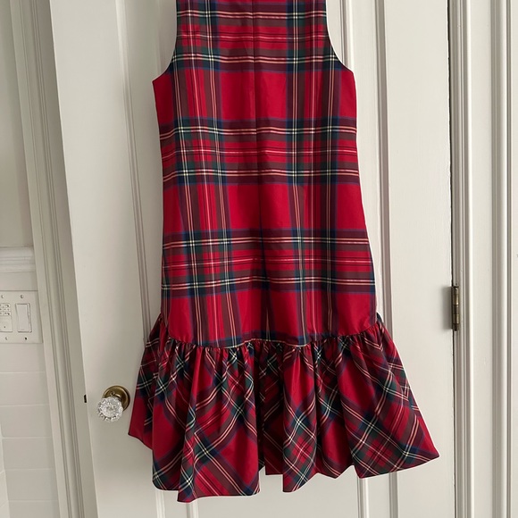 Vineyard Vines Jolly Amelia Tartan Plaid Swing Dress - Calypso Red size 2 - Picture 4 of 4